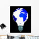 globe light bulb Wall Decal