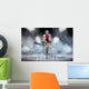 Sport. Cyclist has a traning in the wind tunnel Wall Decal