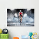Sport. Cyclist has a traning in the wind tunnel Wall Decal