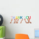 Close-up Of Hands Holding The Word Thank You Wall Decal