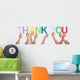 Close-up Of Hands Holding The Word Thank You Wall Decal