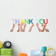 Close-up Of Hands Holding The Word Thank You Wall Decal