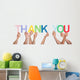 Close-up Of Hands Holding The Word Thank You Wall Decal