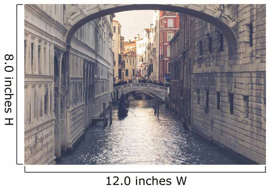 Ponte dei sospiri con gondola, Venezia Wall Decal