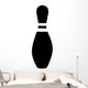 Bowling Pin Pictogram Wall Decal