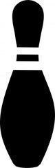 Bowling Pin Pictogram Wall Decal