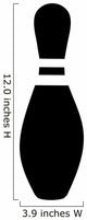 Bowling Pin Pictogram Wall Decal