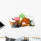 Unwanted things ready for a garage sale, isolated on white Wall Decal
