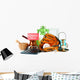 Unwanted things ready for a garage sale, isolated on white Wall Decal