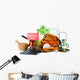 Unwanted things ready for a garage sale, isolated on white Wall Decal