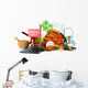 Unwanted things ready for a garage sale, isolated on white Wall Decal