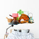 Unwanted things ready for a garage sale, isolated on white Wall Decal