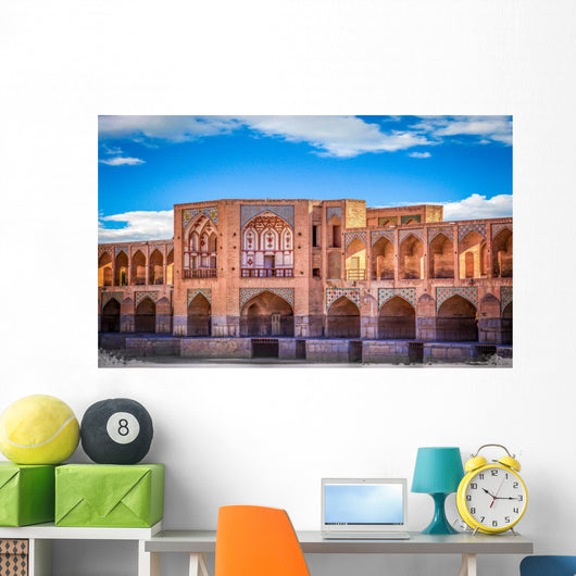 Khajoo bridge in Isfahan, Iran. Wall Decal
