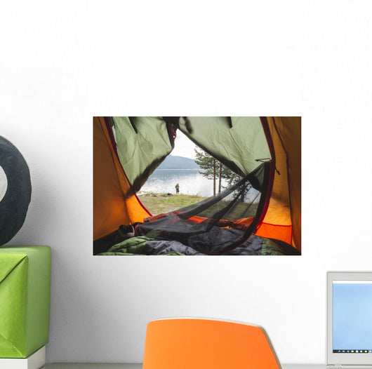 View from inside the tent. Wall Decal