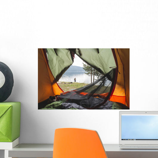 View from inside the tent. Wall Decal