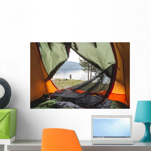View from inside the tent. Wall Decal