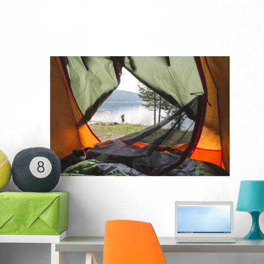 View from inside the tent. Wall Decal