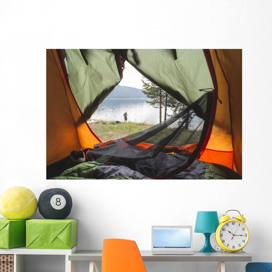 View from inside the tent. Wall Decal