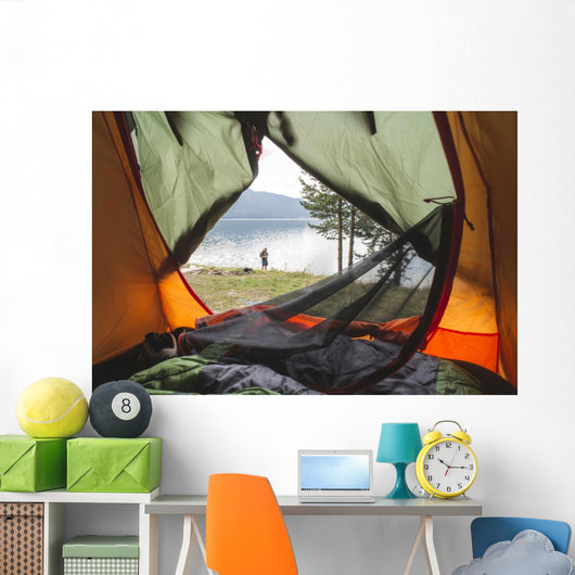 View from inside the tent. Wall Decal