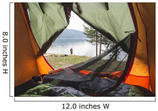 View from inside the tent. Wall Decal