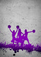 Cheerleader background Wall Decal