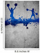 Cheerleader background Wall Decal