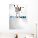 Cheerleader background Wall Decal