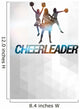 Cheerleader background Wall Decal