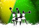 Cheerleader background Wall Decal