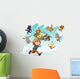 Raining Cats and Dogs Wall Decal