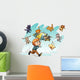 Raining Cats and Dogs Wall Decal