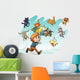 Raining Cats and Dogs Wall Decal