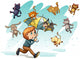 Raining Cats and Dogs Wall Decal