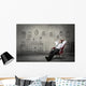 Relaxed businessman Wall Decal
