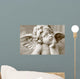 Image  Of Cherub Figurine In Sepia Wall Decal
