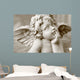 image  of cherub figurine in sepia Wall Decal