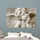 image  of cherub figurine in sepia Wall Decal