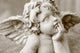 image  of cherub figurine in sepia Wall Decal
