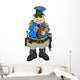 Cop Writing Ticket Wall Decal