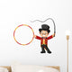 Cartoon tamer holding ring Wall Decal