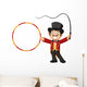 Cartoon tamer holding ring Wall Decal