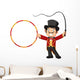 Cartoon tamer holding ring Wall Decal
