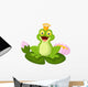 Cartoon King Frog Wall Decal