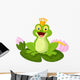 Cartoon King Frog Wall Decal
