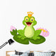 Cartoon King Frog Wall Decal