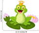 Cartoon King Frog Wall Decal