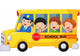 Happy children on a school bus Wall Decal