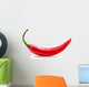 red chili or chilli cayenne pepper isolated on white  background Wall Decal