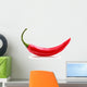 red chili or chilli cayenne pepper isolated on white  background Wall Decal