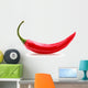red chili or chilli cayenne pepper isolated on white  background Wall Decal